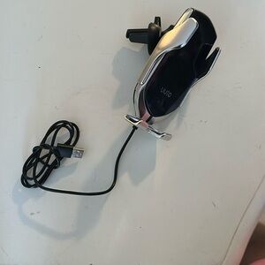 Phone charger and holder for car vents